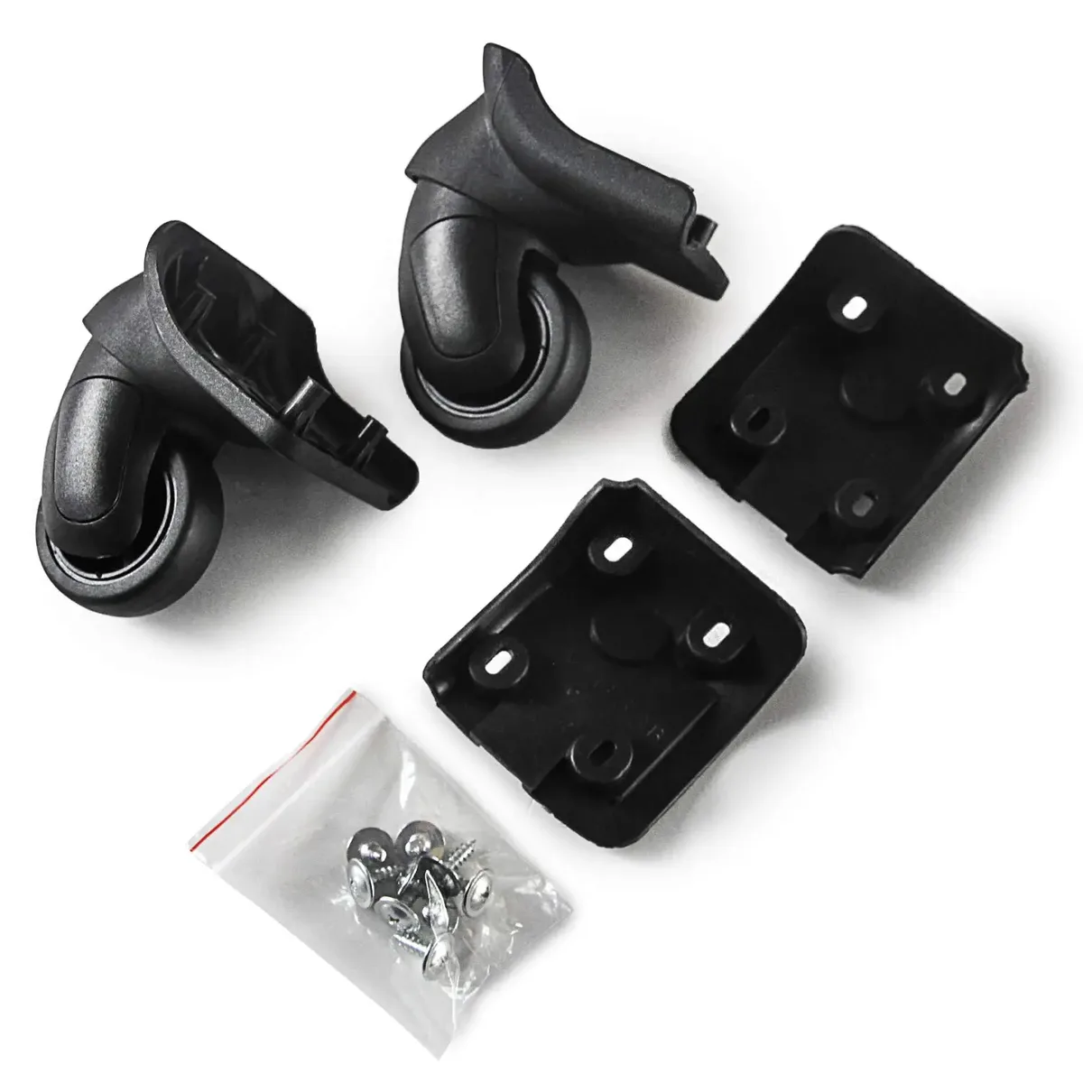 guguluza 1 paire de roues de rechange pour bagages 360 ° pièces de sac à bagages de voyage de roue de réparation de valise de roulette de spinner # st198