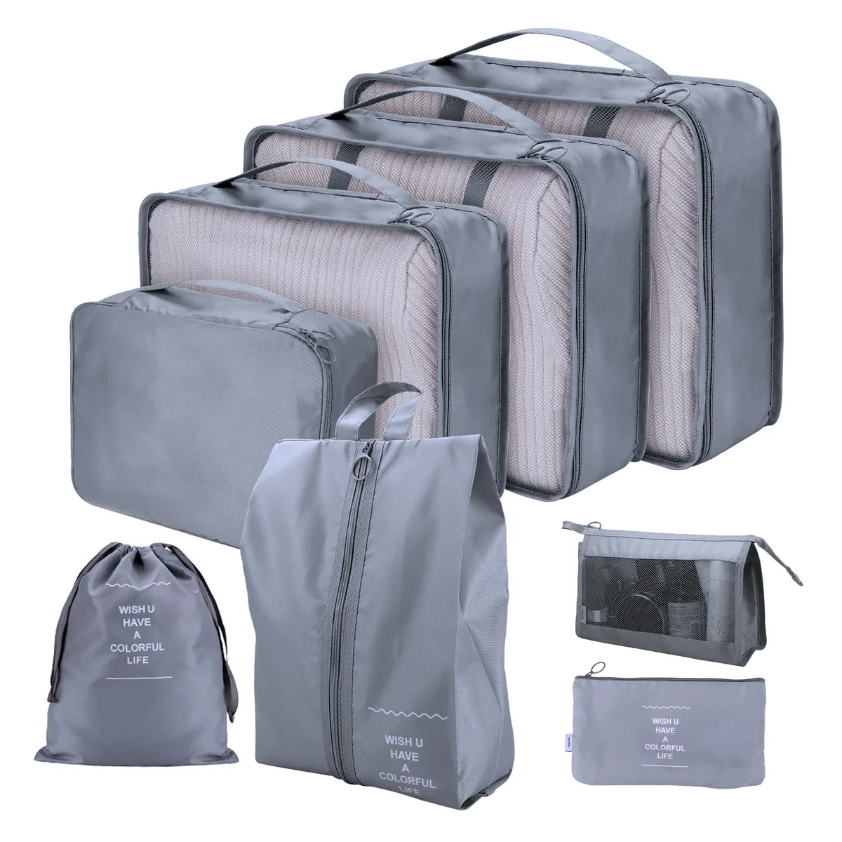 organisateur voyage sacs rangement oxford doux polyvalent transparent respirant fermeture éclair durabledurable pliable transport facile conception boucle empilable vêtements