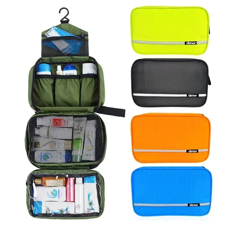 trousse de toilette suspendue pour hommes, grands sacs à cosmétiques imperméables, organisateur de voyage, articles de toilette pour dames, maquillage, toilettes, kit de salle de bain pliable
