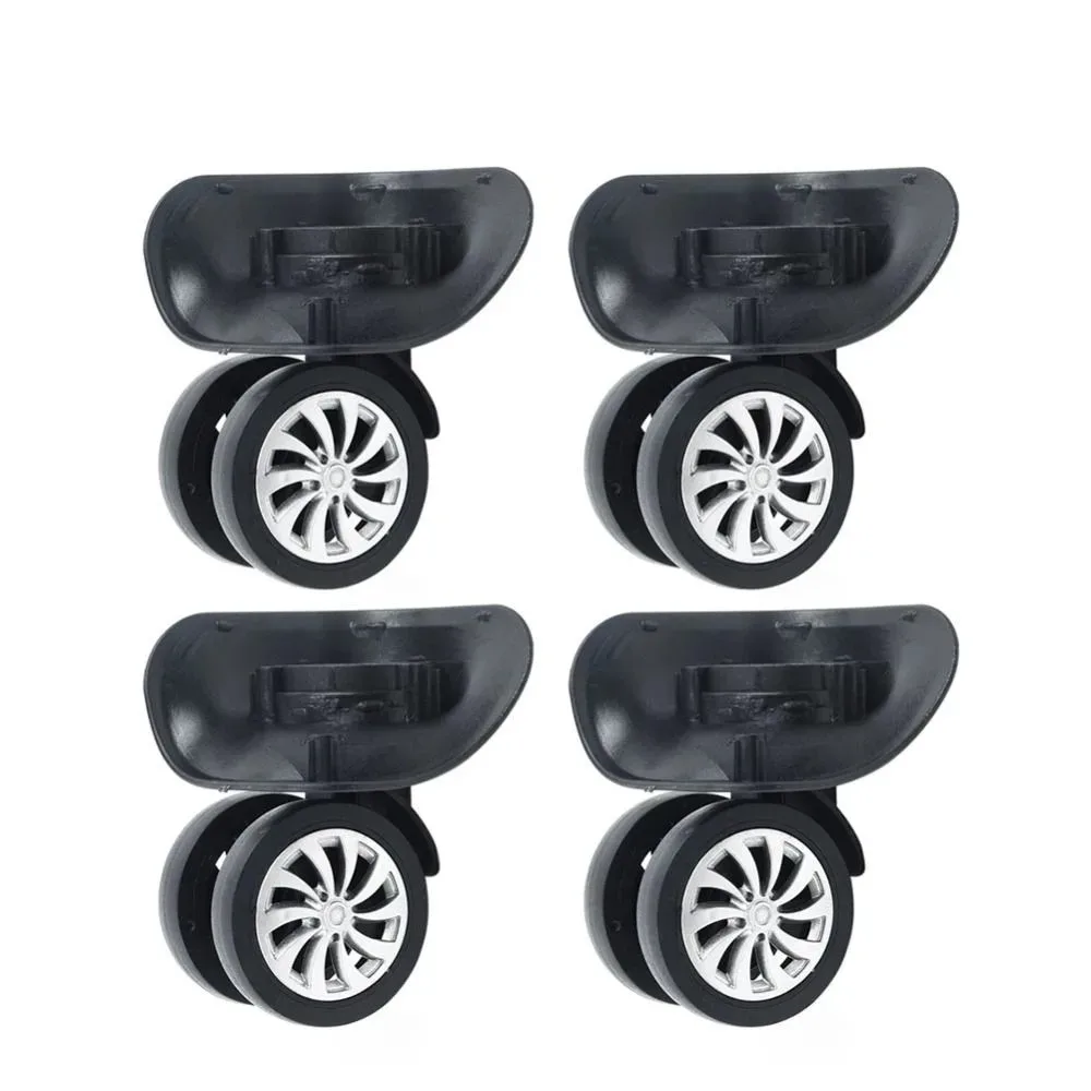 roues valise plastique noires pivotantes silencieuses organisateurs légers travail manuel accessoires remplacement bagage voyager