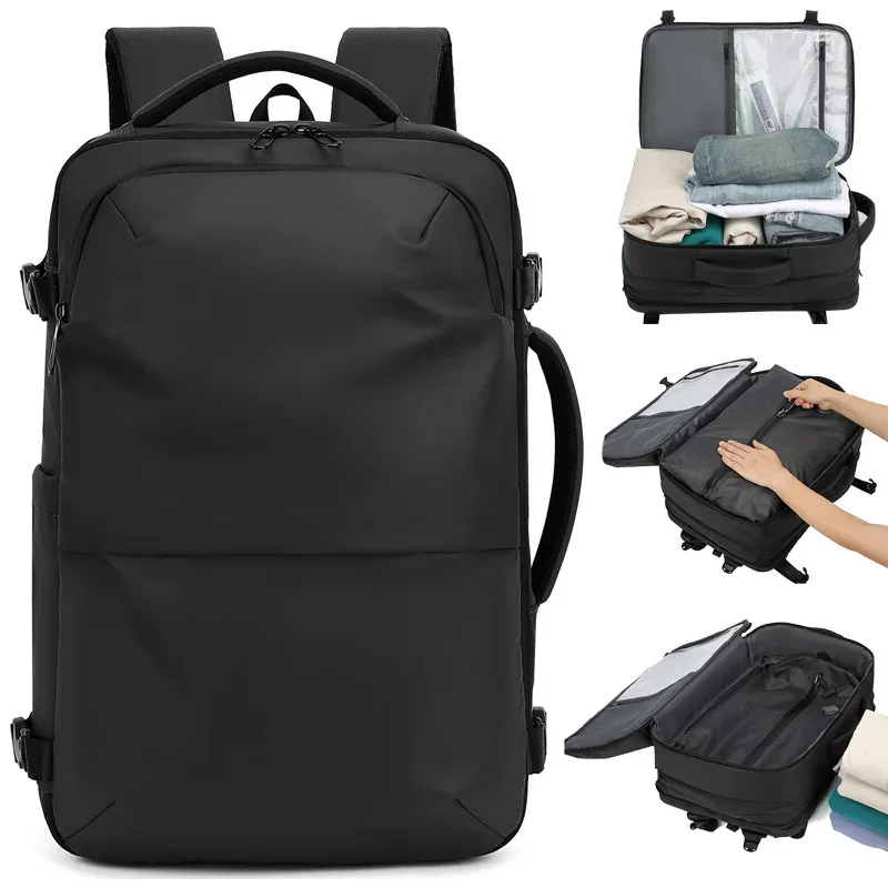 sac à dos pour hommes, sac de voyage multifonctionnel, compression sous vide, étanche, voyage d'affaires, nouveau sac à dos pour ordinateur, grande capacité
