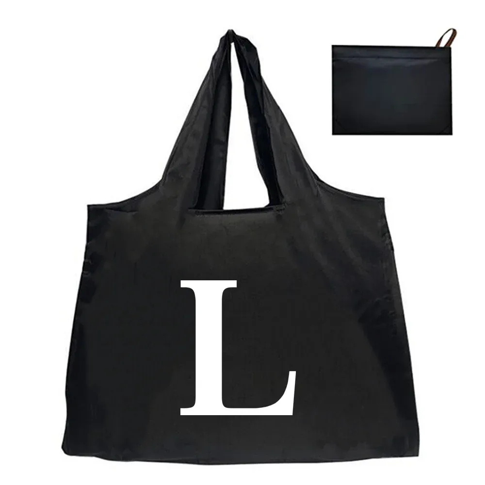 sacs à main pliables réutilisables de grande capacité, sac à provisions, fourre-tout lavable en poudre, sac fourre-tout de voyage pour la mode, initié
