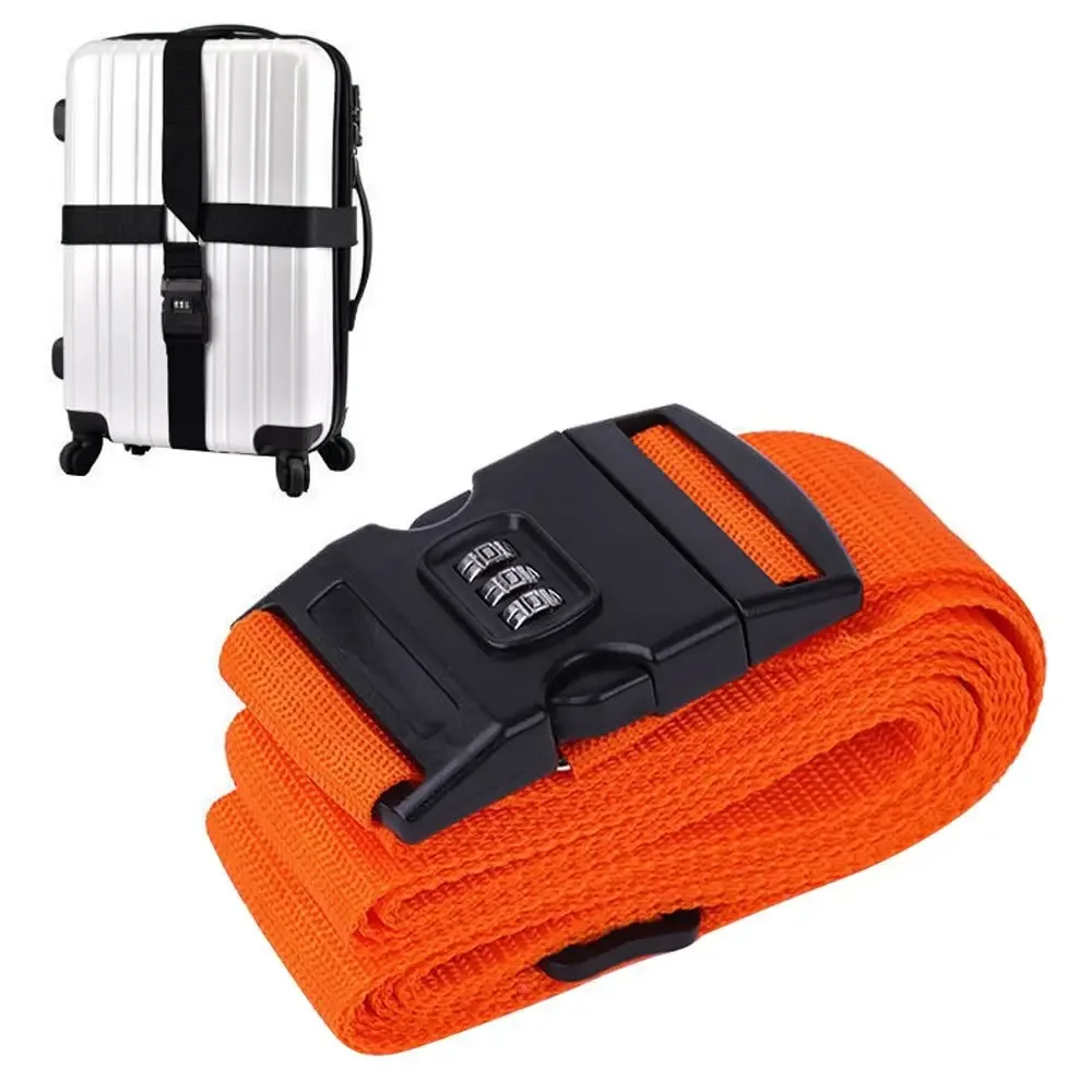 sangle de bagage réglable antivol, ceinture de groupage, accessoire de valise de voyage, sangle croisée, ceinture d'emballage, 1 pièce