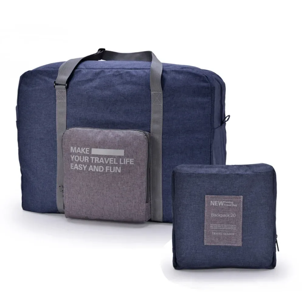 sac d'organisation de vêtements pliable, sac polochon de voyage étanche en tissu oxford, sac à main de fitness, sac de bagages de voyage de grande capacité