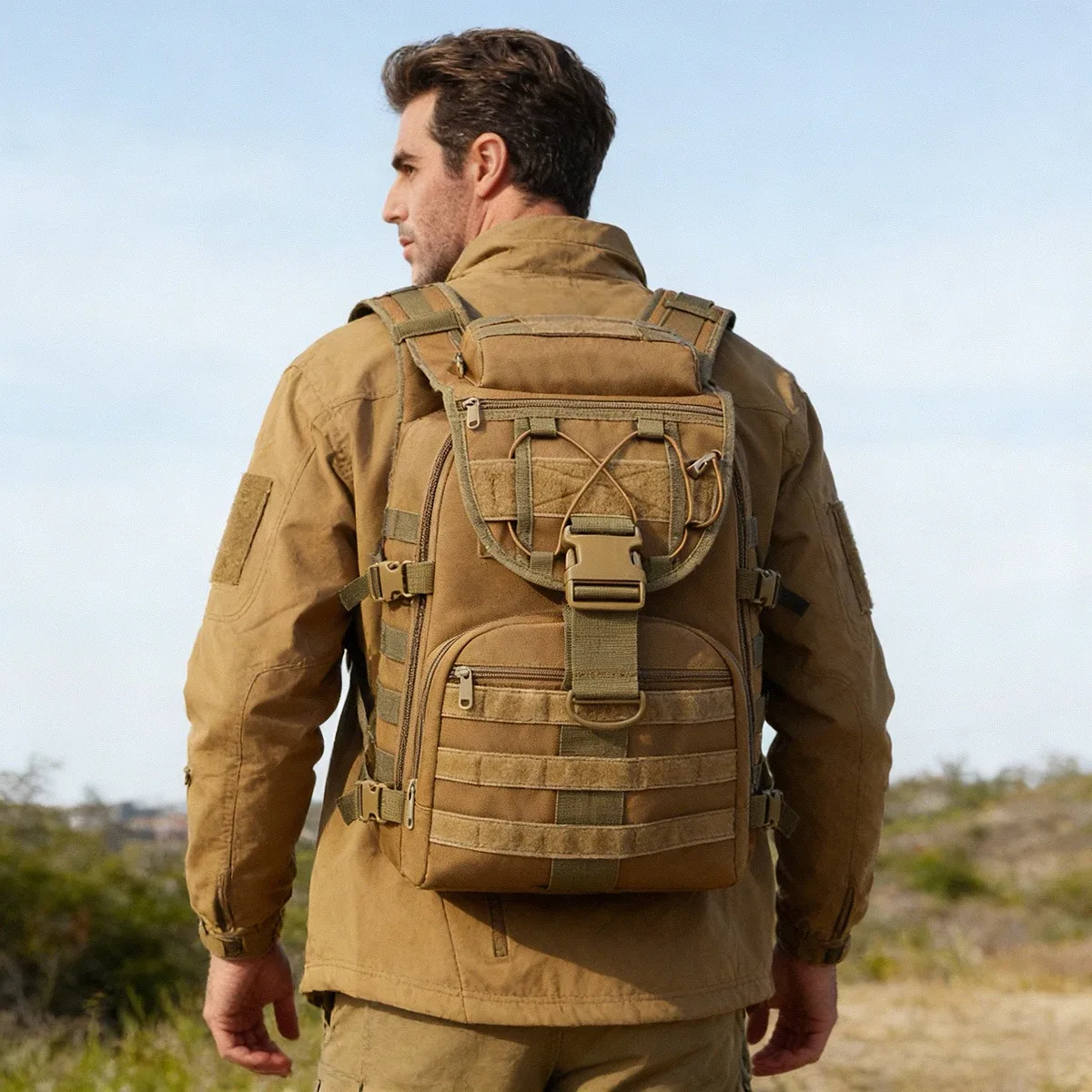 35L grande capacité hommes sac à dos tactique Camping en plein air chasse randonnée Trekking sac de survie sacs à dos multifonctionnels