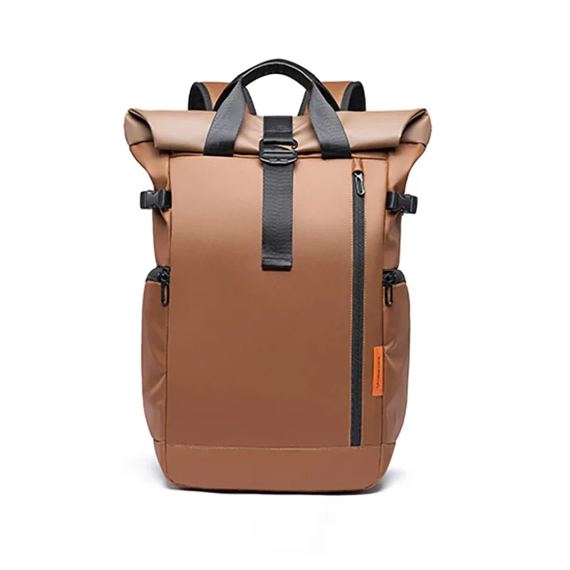 tangcool nouveau sac à dos étanche pour ordinateur portable à fermeture roll-top, extensible, grande capacité, pour voyage, décontracté, affaires, trajets quotidiens, sac à bandoulière