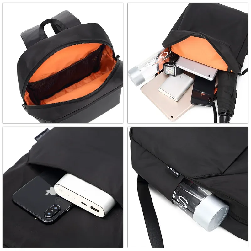 mini toile hommes sac à dos mode noir sac à dos sac d'école pour homme petit japonais mâle sac à dos voyage sacs à dos imperméables