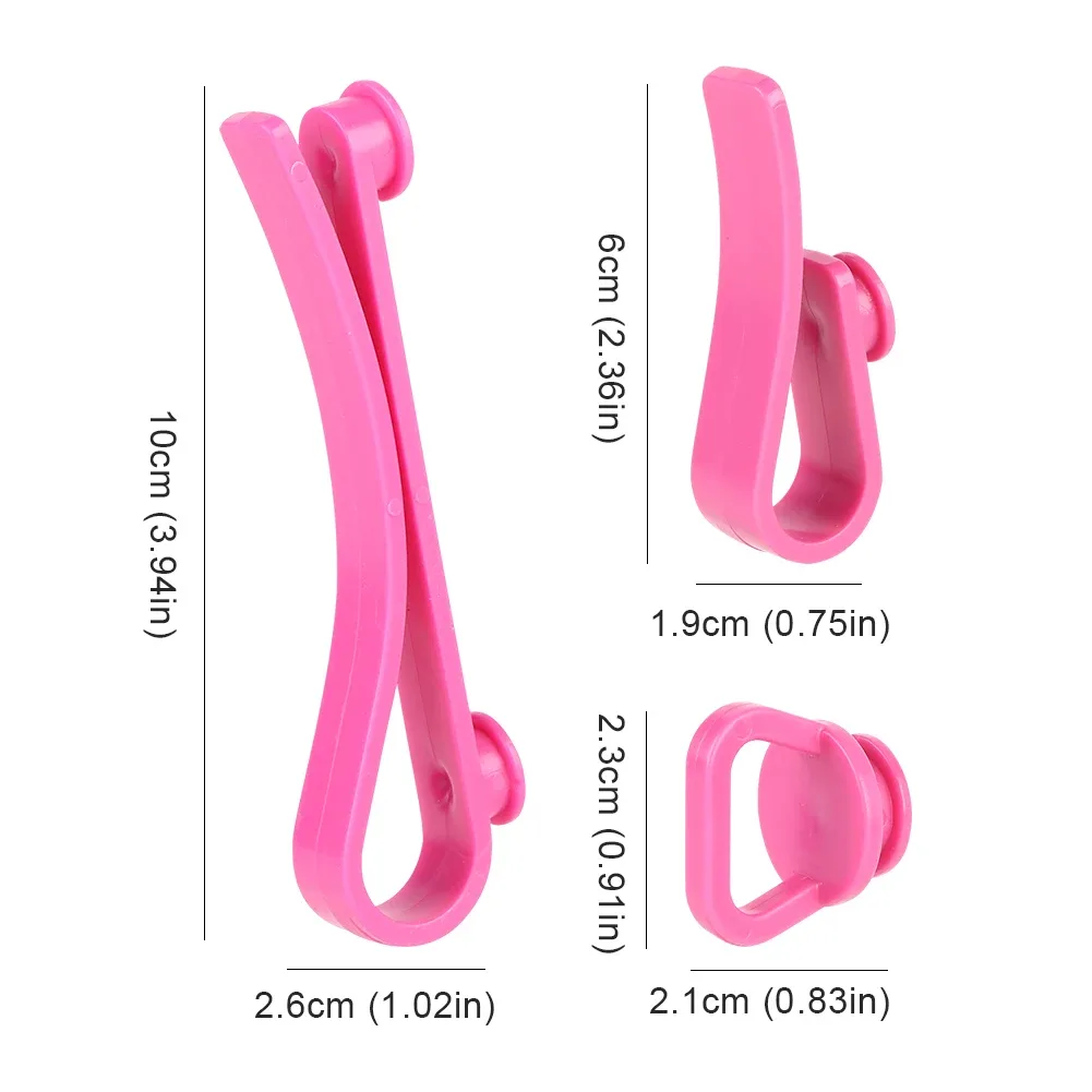 3pcs/set plastics hooks universal insert charm hooks key holder organizer for bogg bag hanging keys sunglasses