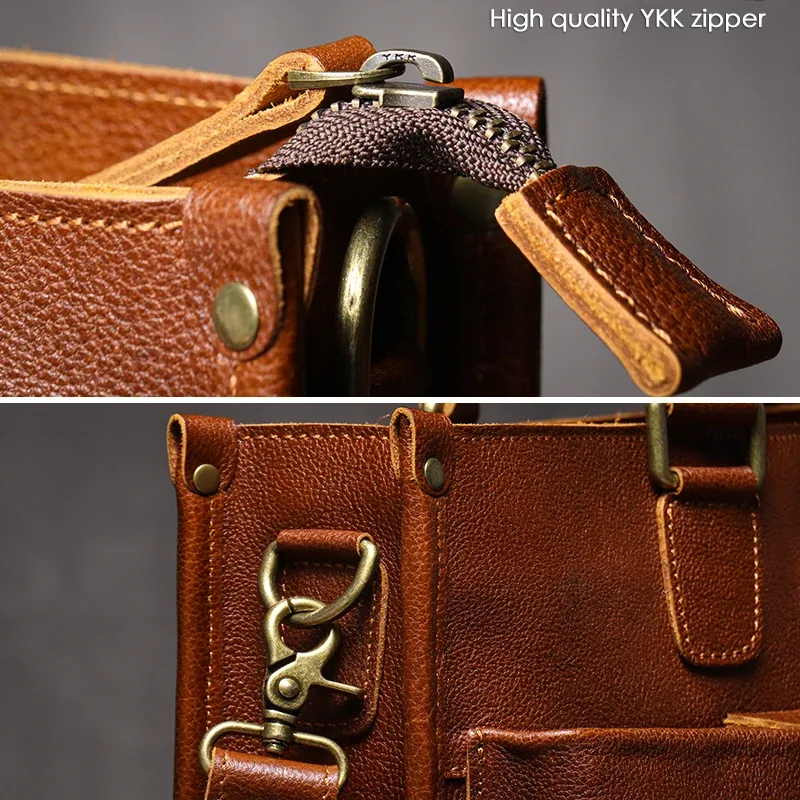 guro-sac à main en cuir group pour homme, étui à bombes de luxe, sac à bandoulière vintage pour ordinateur portable de 14 pouces, qualité supérieure