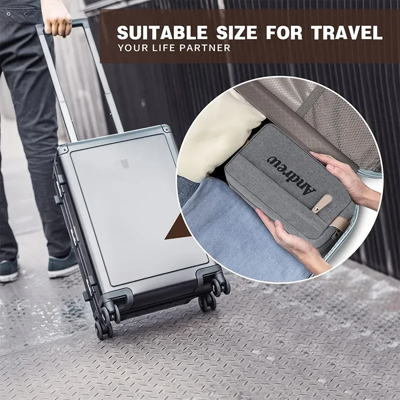 sac de toilettage oxford avec nom personnalisé pour hommes, sac de rangement double couche de grande capacité, organisateur de maquillage idéal, articles de toilette pour le toilettage
