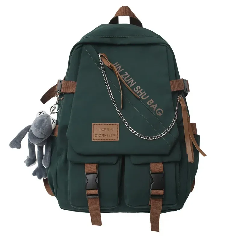 nouveau sac à dos simple de grande capacité harajuku campus couple loisirs ordinateur voyage lycée cartable
