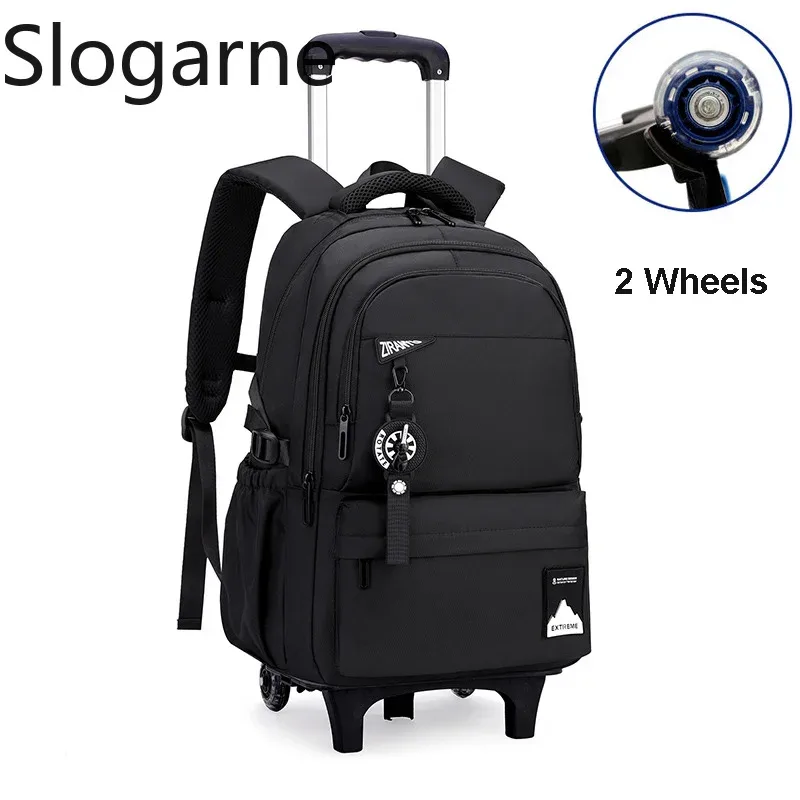 sac à roulettes pour étudiants, sacs à roulettes pour garçons, sacs à dos de voyage pour hommes avec roulettes, sac à bagages imperméable de grande capacité