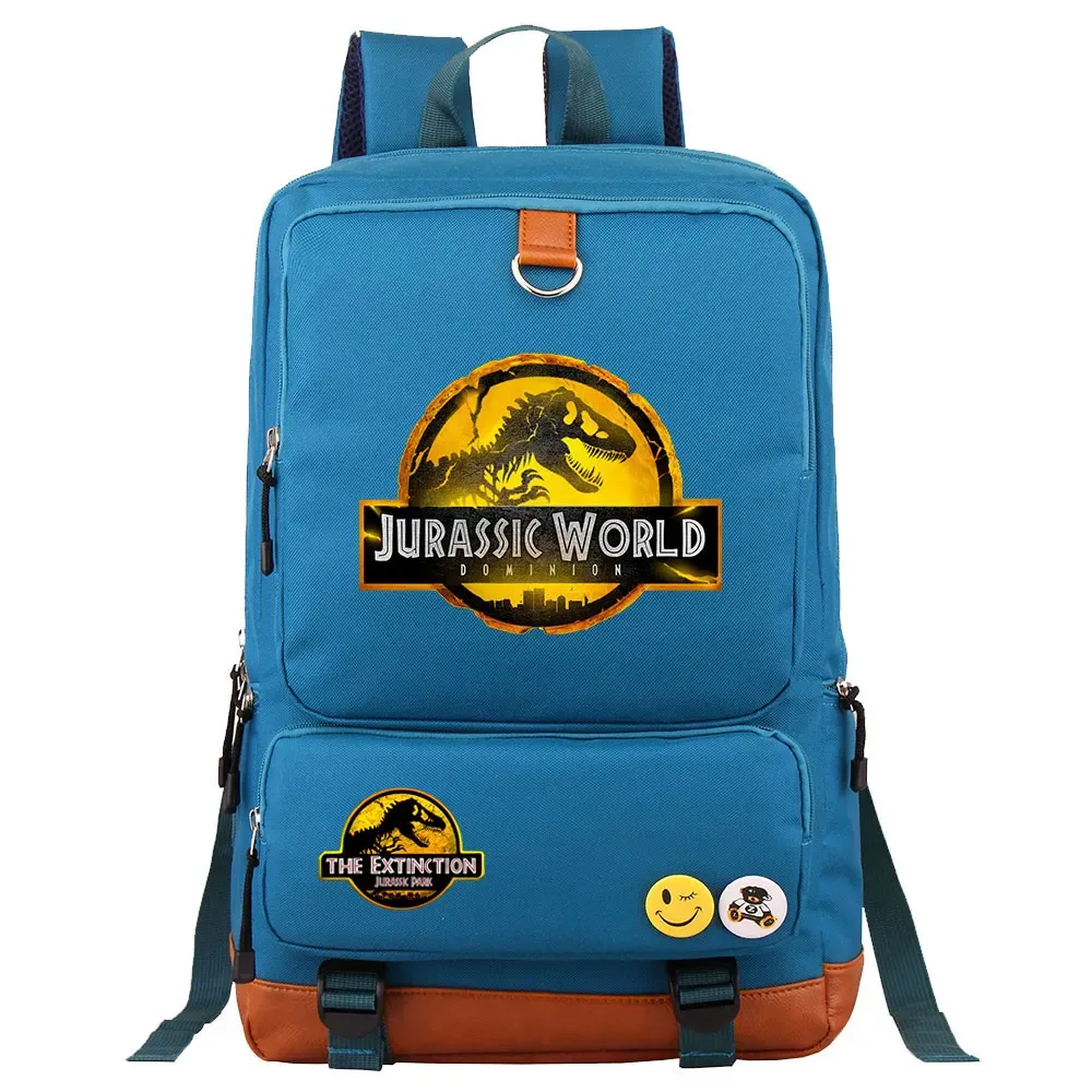 dinosaure jurassic park monde garçon fille enfants retour à l'école livre sacs, femmes adolescents mochila, hommes ordinateur portable étudiant sac à dos