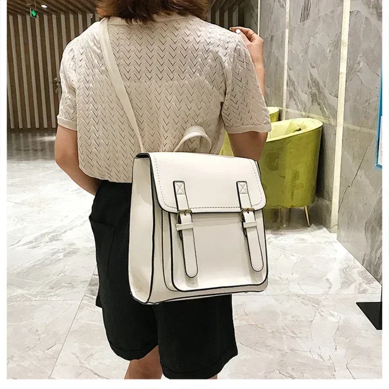 nouveau solide doux compartiment intérieur sacs à dos 2026 offre spéciale décontracté rabat poche sacs pour femmes intérieur fermeture éclair poche sacs à dos
