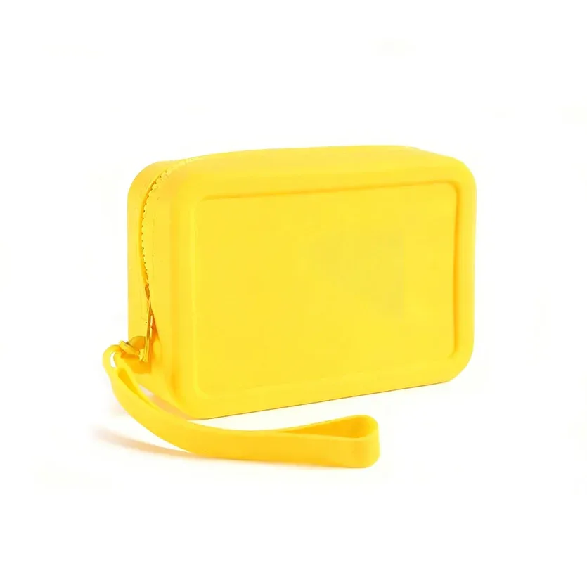 pochette de maquillage de voyage en silicone, résistante à l'usure, facile à nettoyer, trousse de toilette, organisateur portable, utilisation quotidienne, cadeau pour femmes voyageuses