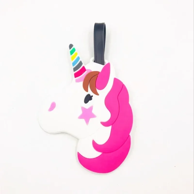 étiquette bagage pvc imprimés animaux couleurs variées voyage accessoires voyage lot unique motifs divertissement symboles vacances