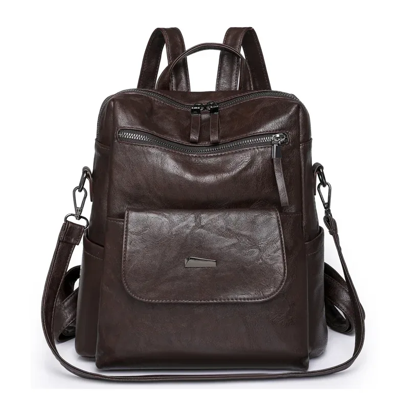 nouveau sac à dos en cuir pu chaud sac à main pour femmes mode polyvalent design sac à main dames sacs à bandoulière voyage sac à dos