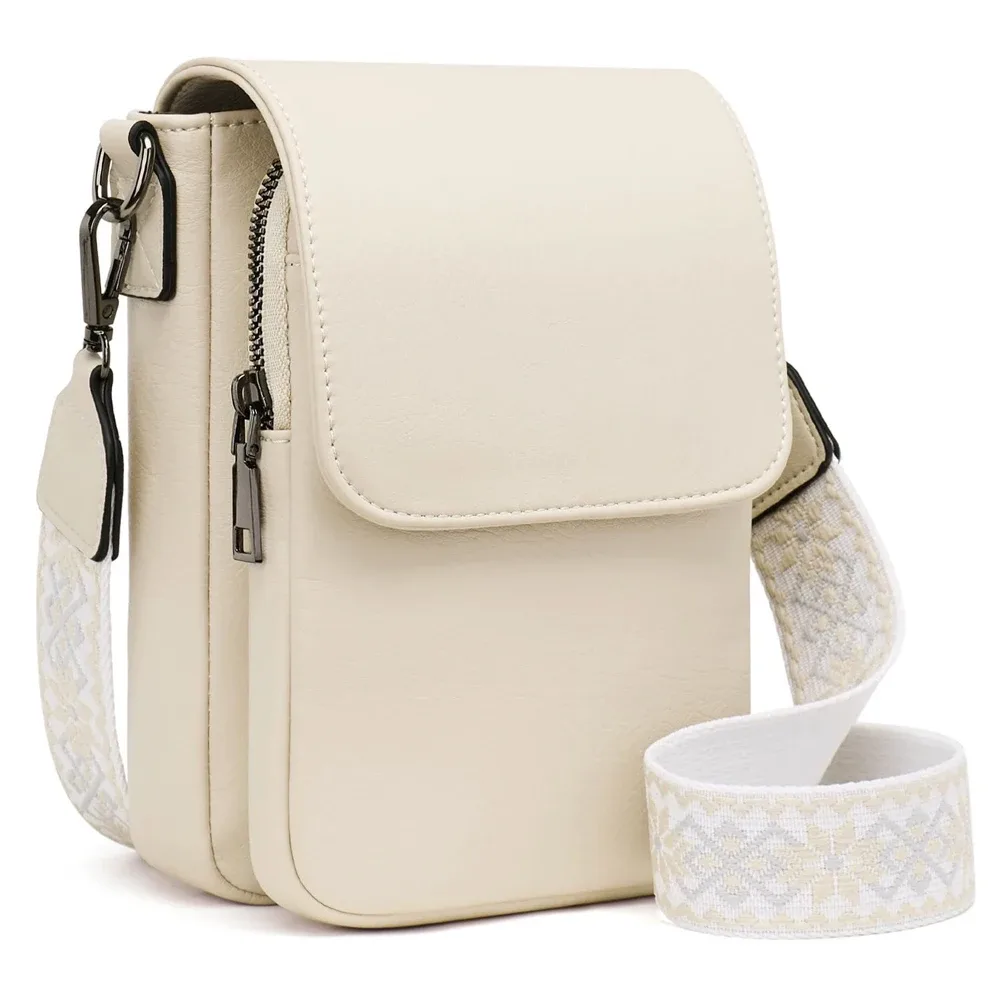 sac à bandoulière rétro en cuir pu pour femmes, large bandoulière simple avec couvercle, petit sac carré à la mode, nouvelle collection