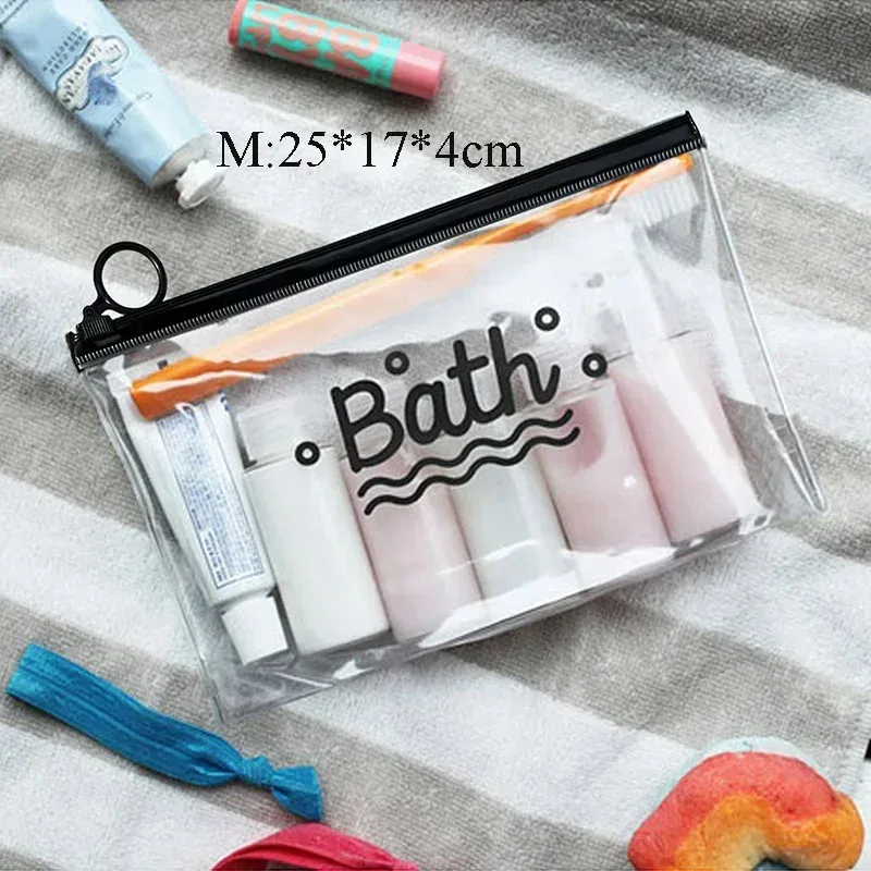 trousse à cosmétiques transparente pour femmes, trousse de toilette, trousse de maquillage de beauté, trousse de toilette de bain, trousse de toilette, trousse de toilette de voyage, trousse de toilette de mode