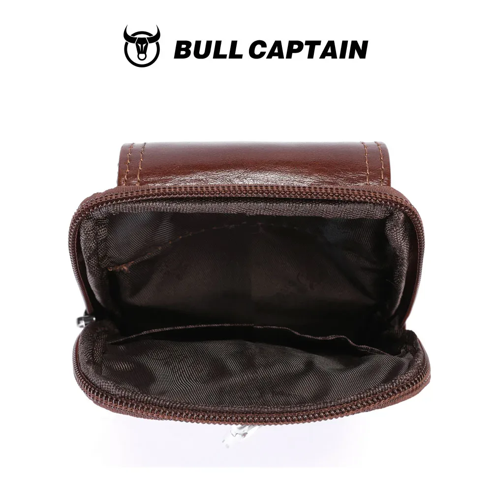 bullcaptain sac banane vintage en cuir véritable pour hommes, sac de voyage, sac banane à la ceinture, sac à bandoulière, pochette pour téléphone portable