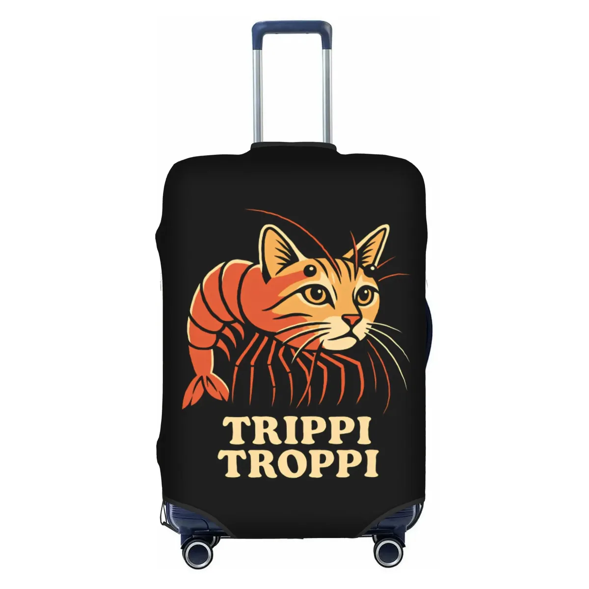 housse de protection élastique pour valise, motif humoristique italien tung tung tung sahur funk, convient aux valises de 18 à 32 pouces