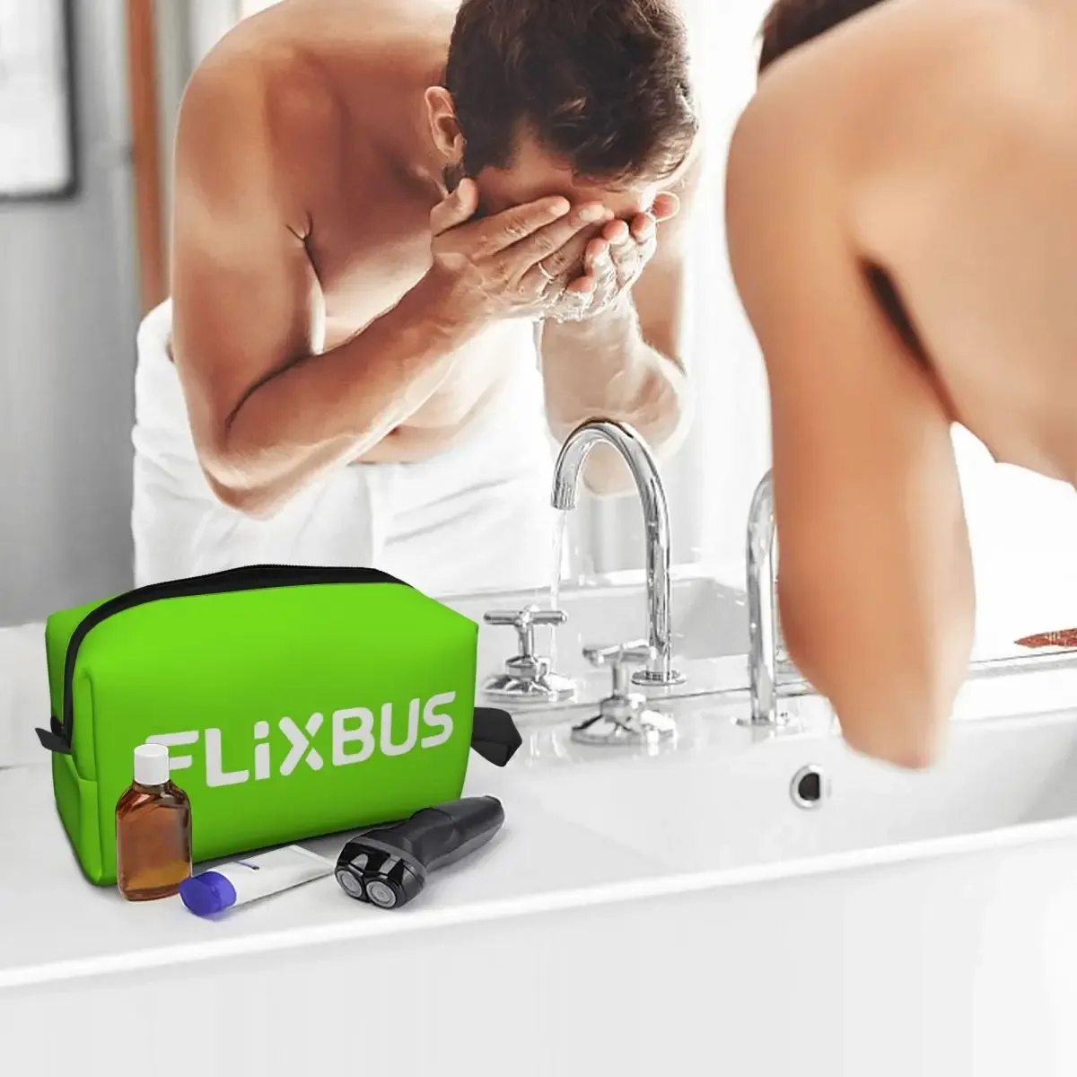 trousse de maquillage flixbus, organisateur cosmétique, trousse de toilette, trousse de voyage pour femmes, beauté