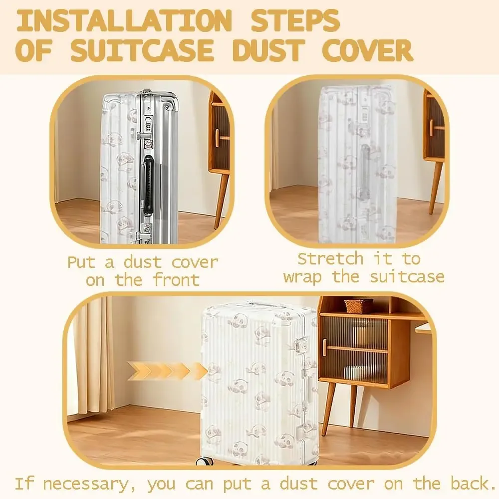 housse de protection universelle pour bagages, jetable, en matériau non tissé, protection contre la poussière et la pluie pour valises de voyage, légère et portable