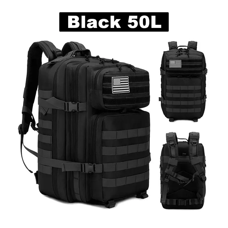 sac dos oxford nylon noir solide 36 55 litres ceinture coussin air normcore minimaliste voyage
