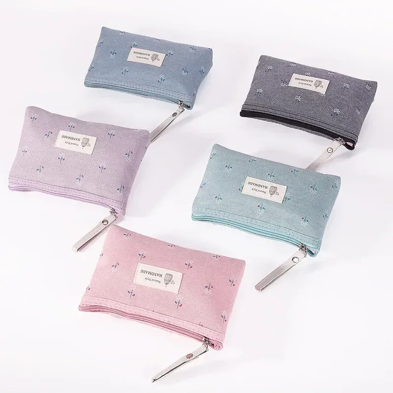 petit sac à cosmétiques floral pour femme, trousse de maquillage, sac à main de voyage, sacs de maquillage de lavage de toilette à fermeture éclair, sac à main en poudre
