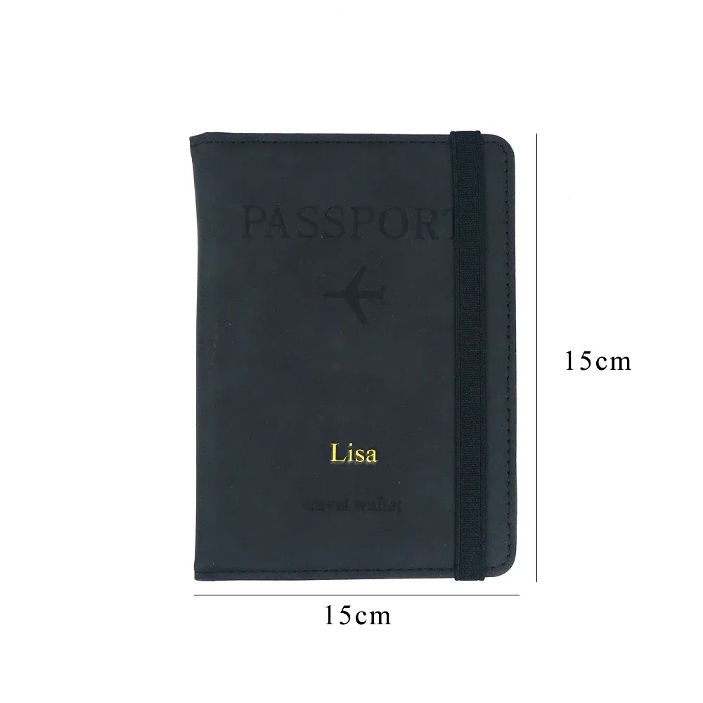 porte-passeport rfid en cuir pu, porte-cartes, étui de voyage, accessoires essentiels pour les voyages en famille, pour femmes et hommes.