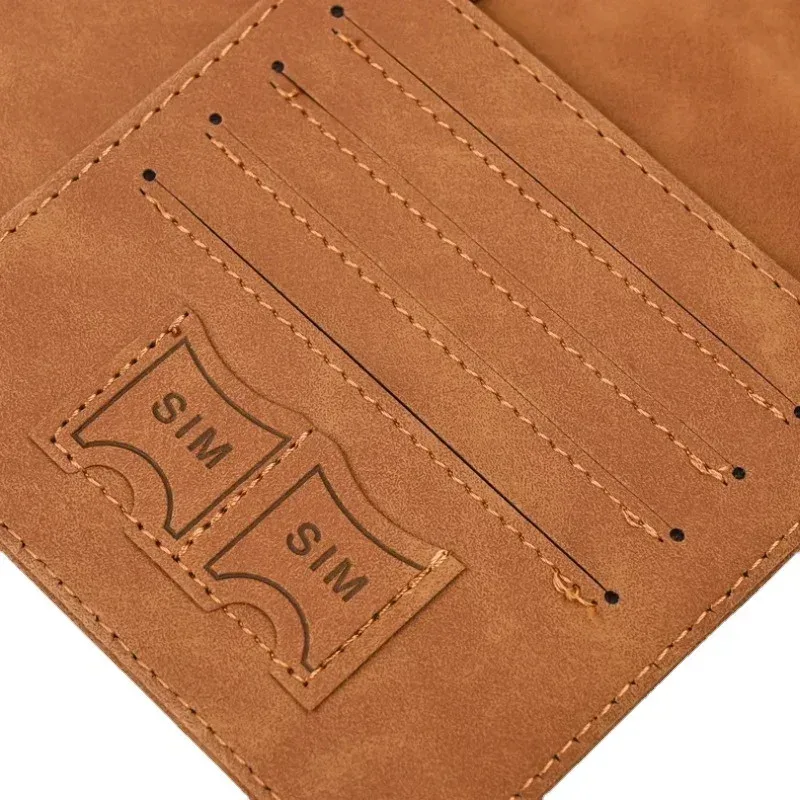 porte-passeport en cuir, portefeuille de voyage avec fente pour carte d'identité et carte de crédit, housse de passeport en cuir pu, protection de passeport bloquant rfid