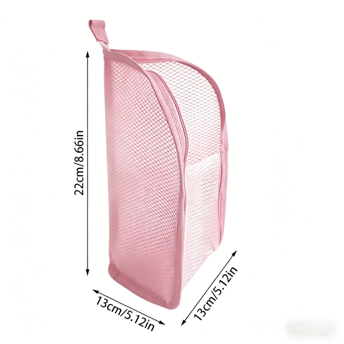 trousse de toilette portable en maille, organisateur de voyage suspendu léger et pliable transparent pour brosse à dents et articles de voyage