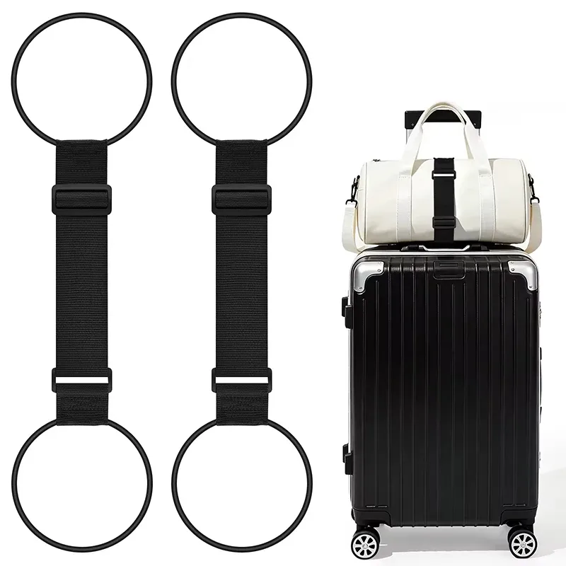 sangle de bagage élastique réglable avec boucle à crochet pour sécuriser les bagages, valises, sacs, organisateur, sangles de maintien, accessoire de voyage