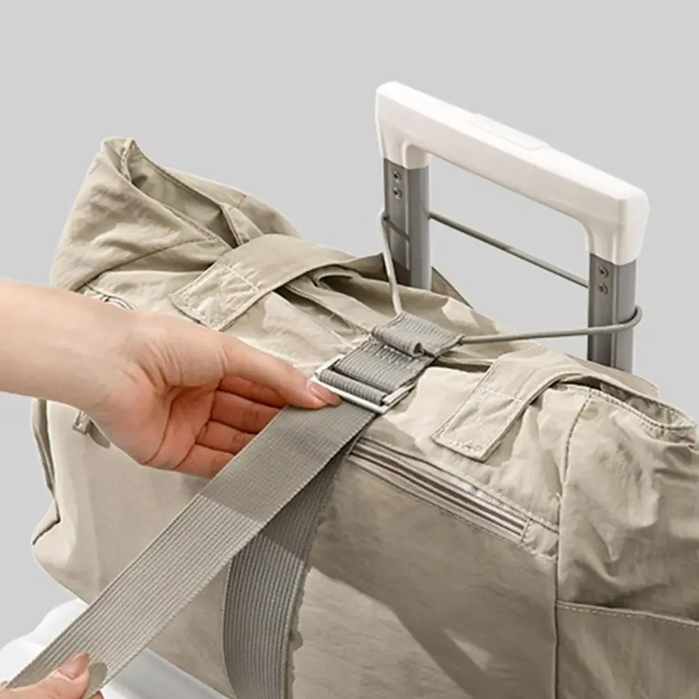 sangle de bagage de voyage avec crochet pour sac supplémentaire, ceinture de valise réglable, connecteur de bagage portable pour voyages et déplacements professionnels