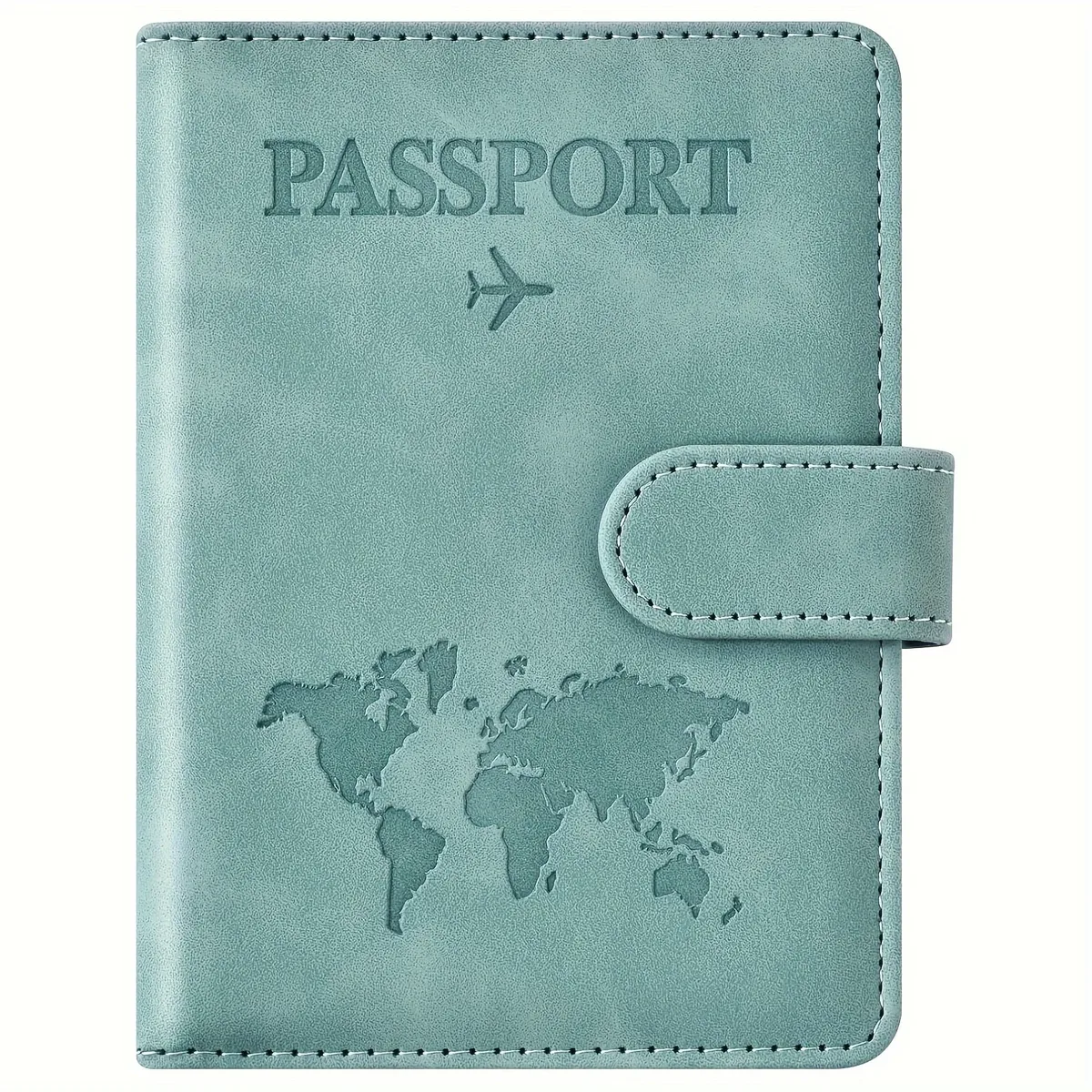 porte-passeport, couverture de passeport avec emplacement pour cartes de crédit et emplacement pour carte d'embarquement, étui portefeuille pour passeport, indispensable pour les voyages