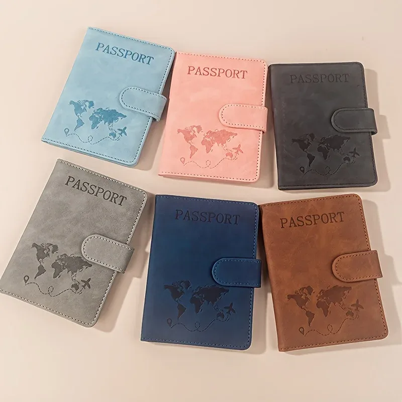 porte-passeport rfid pour voyage femme/homme, joli portefeuille de passeport avec blocage rfid, emplacements pour cartes, étui/porte-passeport rfid, portefeuille de voyage