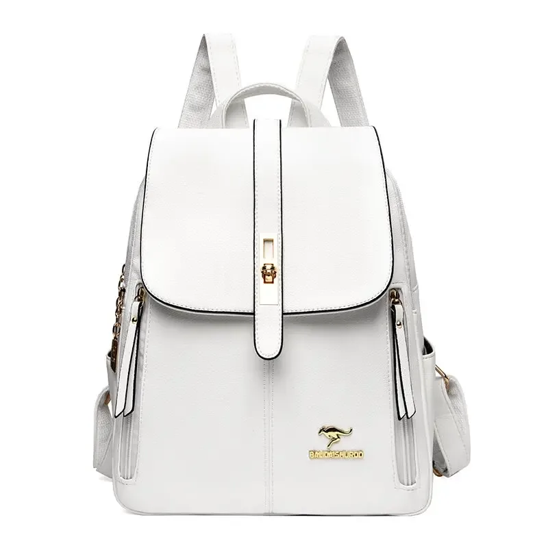 sac à dos vintage grande capacité pour femme, en cuir de haute qualité, sac de voyage, sac d'école, sac à dos, sac à livres