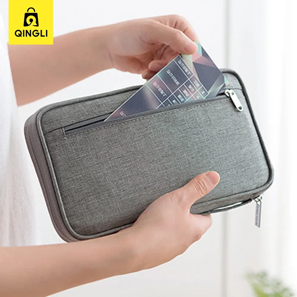 nouveau portefeuille de voyage grande capacité pour passeports, housse de protection pour hommes et femmes, étui étanche pour documents, billets d'avion et cartes de crédit