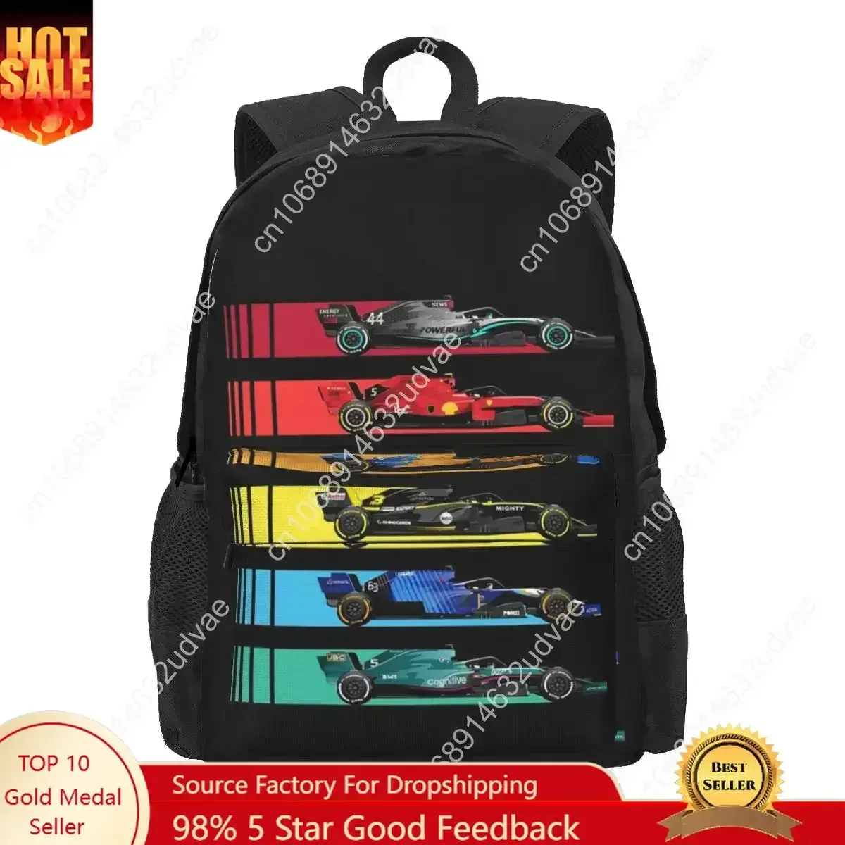 Sacs à dos pour voitures de course, sacs d'école, sacs à dos de dessin animé, sacs à dos pour ordinateur portable, sacs à bandoulière
