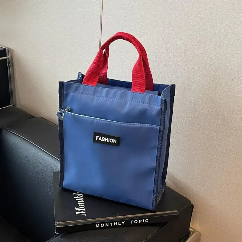 sac à main en toile, grand sac fourre-tout avec fermeture éclair, sac à bandoulière portable pour étudiants, livres scolaires, bureau, shopping quotidien.