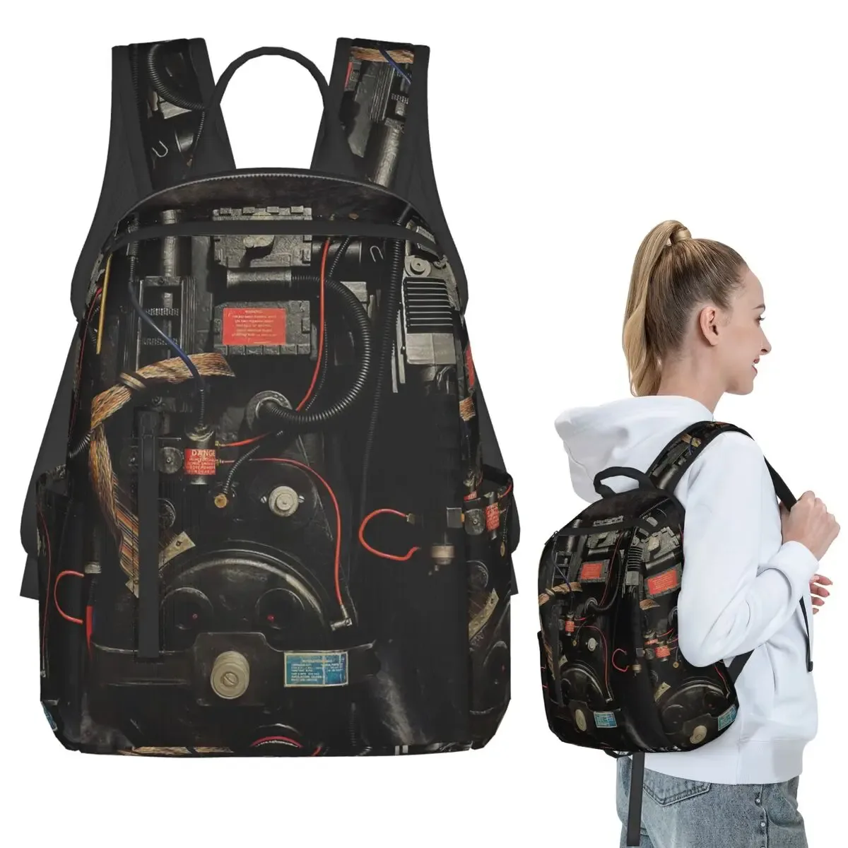 sac à dos ghostbusters proton pack, sac à livres pour étudiants, sac d'école pour enfants, sacs à bandoulière pour ordinateur, garçons et filles
