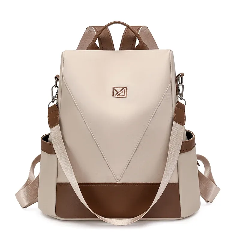 sac à dos antivol pour femmes, sac à dos en nylon imperméable, grande capacité, sac à bandoulière de voyage décontracté, sac à dos quotidien pour dames, nouvelle mode