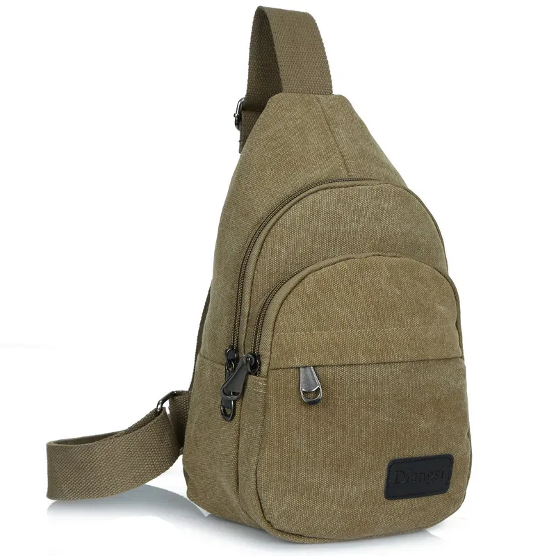 petit sac à dos en toile pour femmes et hommes, sacoche de voyage multifonctionnelle à bandoulière, de poitrine, nouvelle collection, pt1136