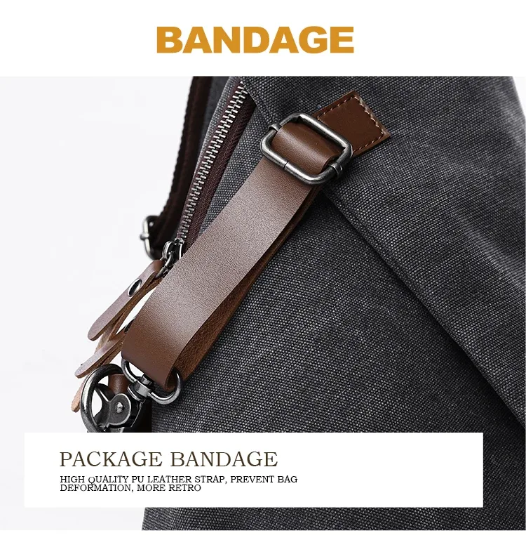 sac à bandoulière en toile rétro grande capacité mte elan, sac de poitrine en cuir pour homme, sac à dos décontracté de voyage et de loisirs, vert olive