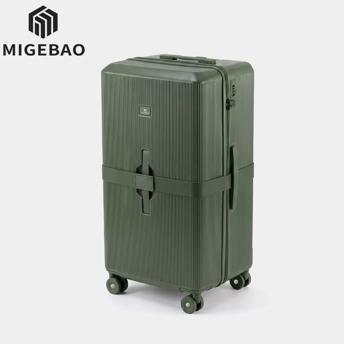 nouvelle valise à roulettes tendance 2026 grande capacité coque rigide en pc avec serrure tsa pour étudiant 20/24/26/28 pouces