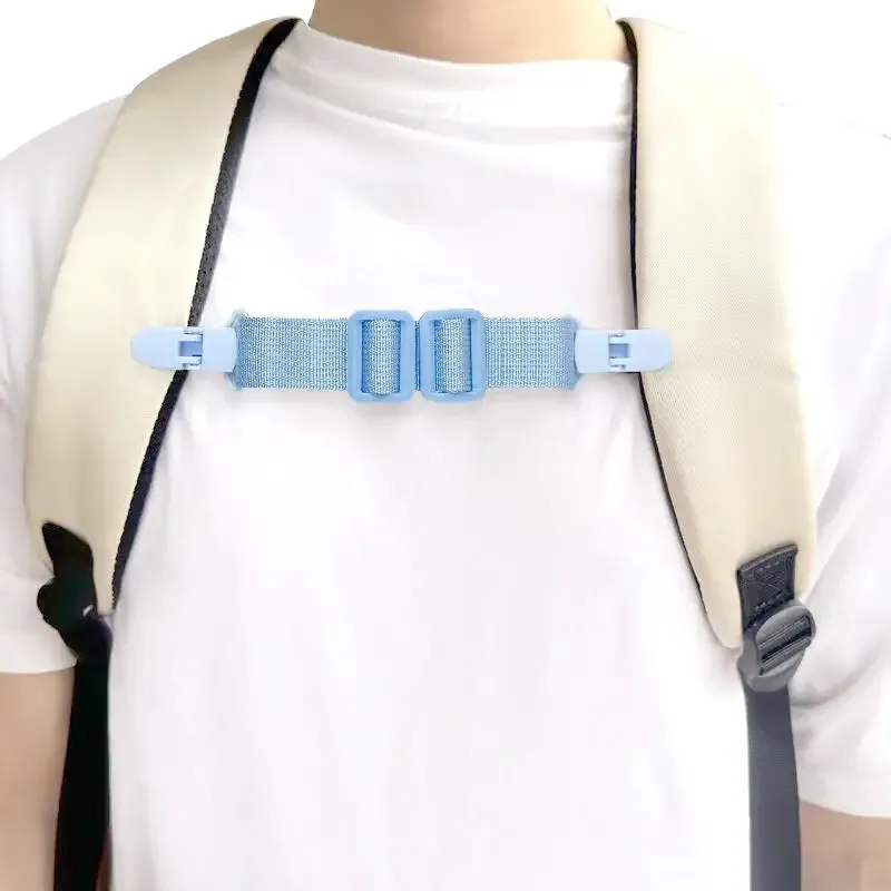 sac à dos antidérapant pour enfants, sangle d'épaule, décompression en nylon, harnais de poitrine réglable, sangle à clip, fermeture facile, dégagement rapide