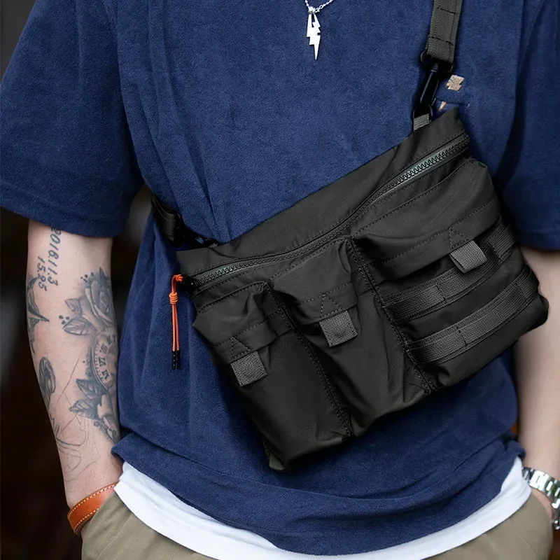maden-petit sac à bandoulière multifonctionnel pour homme, style montagne, sac de taille, côté initié, extérieur, japon, nouveau, 2023