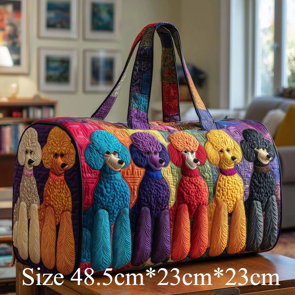 sacs de voyage pour chien matelassés imprimés en 3d, sacs de voyage pour animaux de compagnie artistiques, durables, pour le week-end, la salle de sport, le yoga, design unique pour teckel, corgi, bouledogue français