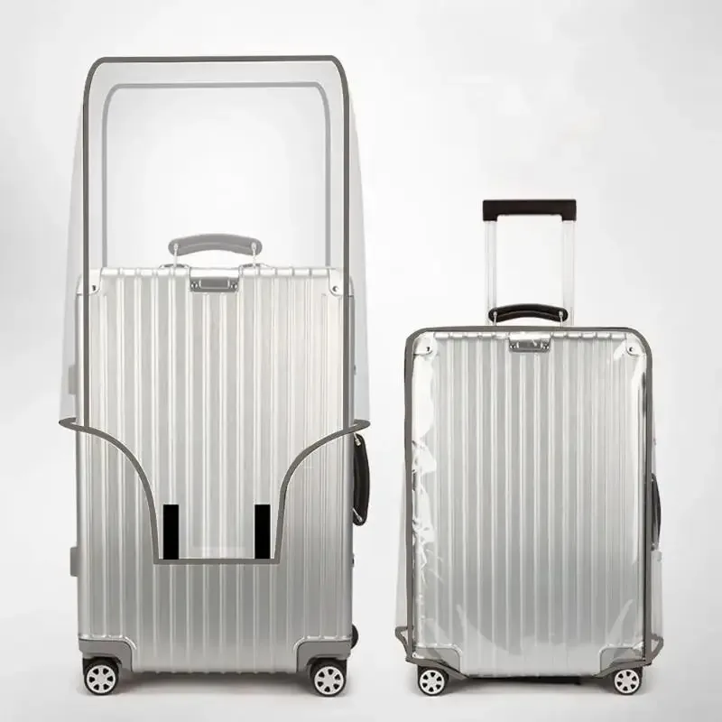 housse de protection transparente pour bagages de voyage, imperméable, anti-poussière, pour valise de 18 à 30 pouces