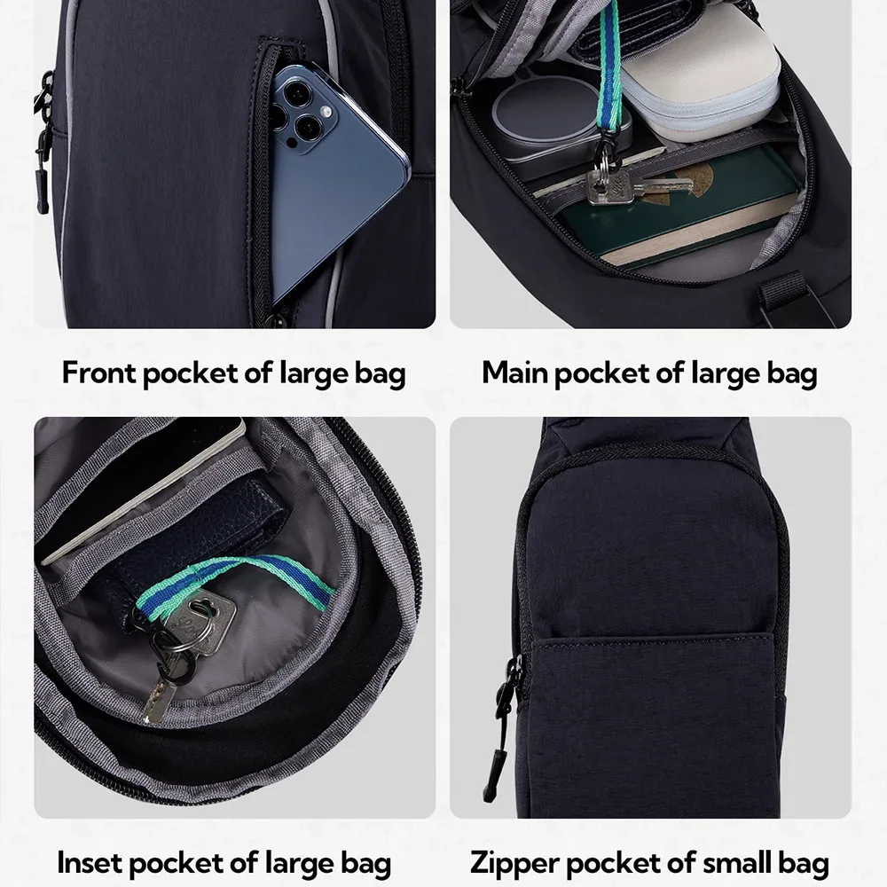 erüerfly-sac à dos à bandoulière pour hommes et femmes, sac à bandoulière de voyage, sac de poitrine, sac à dos de randonnée, mode initiée